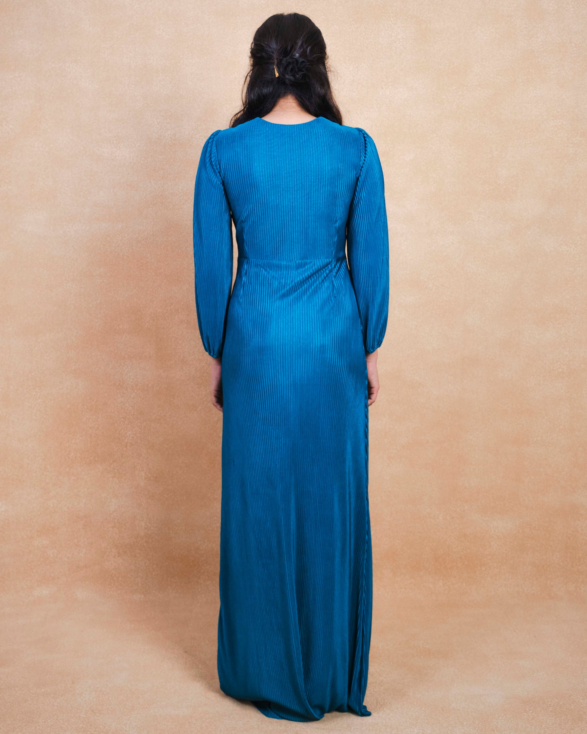 The Celestial Pleated Maxi Dress