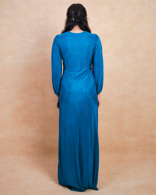 The Celestial Pleated Maxi Dress