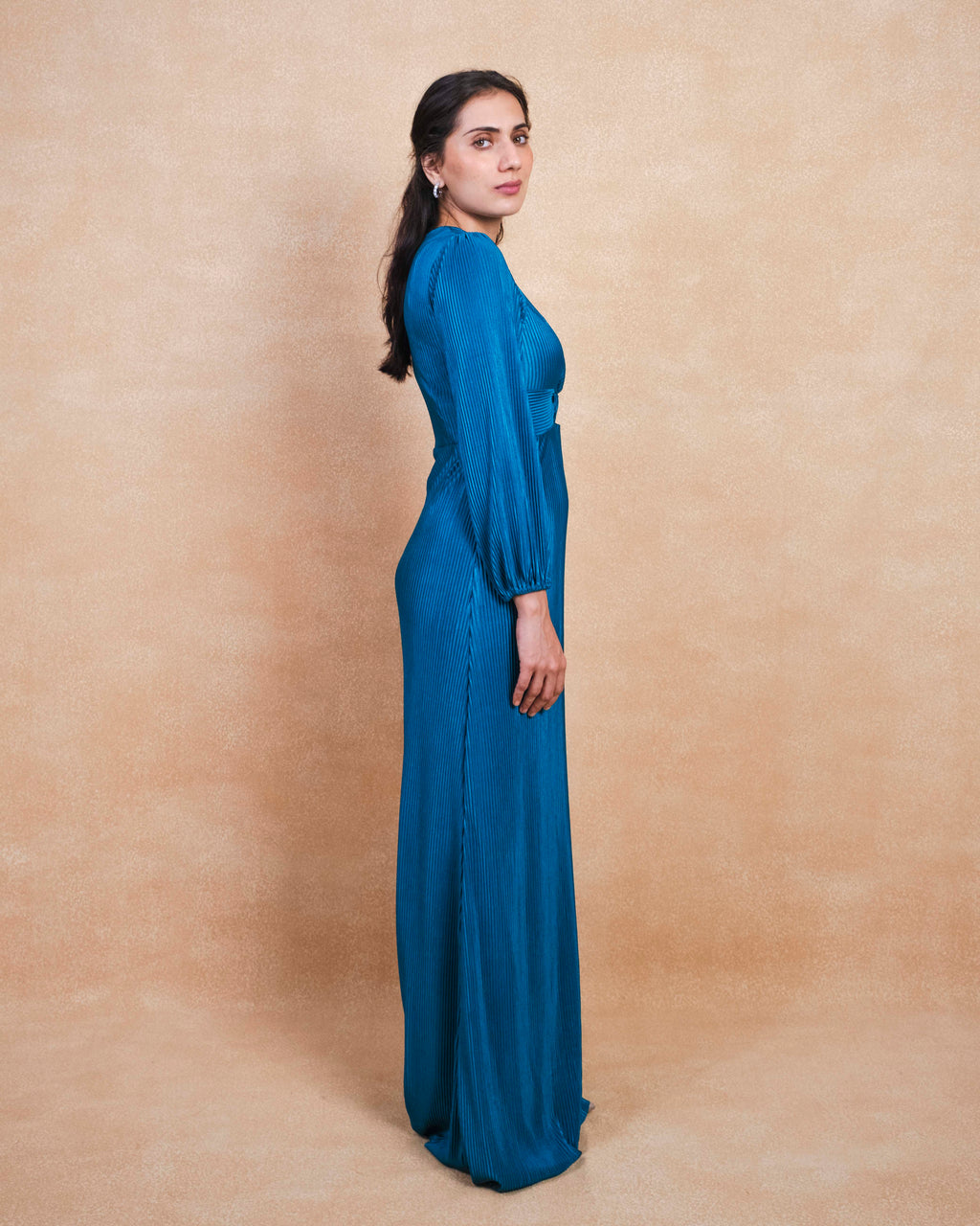 The Celestial Pleated Maxi Dress